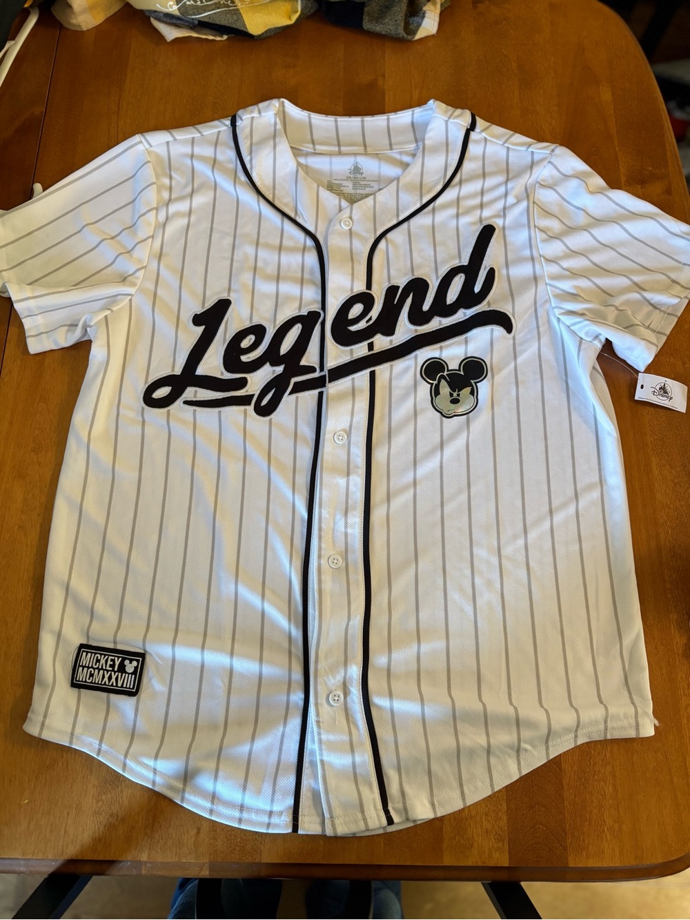 Disney baseball jersey size large